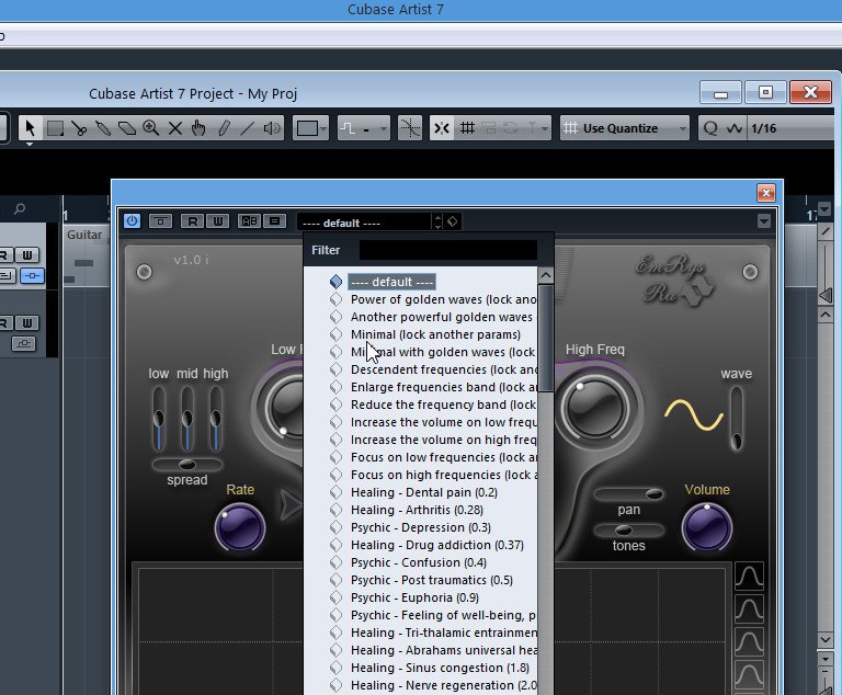 Cubase Presets Position